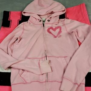 Pink zip up hoodie